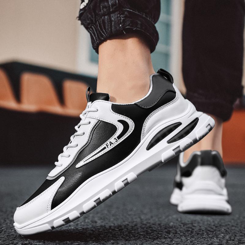 comfortable leather trainers