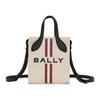 Logo Adjustable Shoulder Strap Fabric And Leather Tote Bag Women Tote Bag Natural 6307790