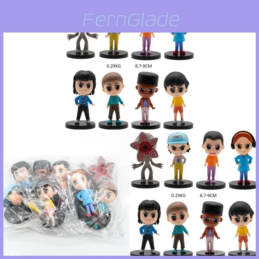 Stranger Things 5 Collectors Pvc Figurines With Bases For Desk Display And Collecting