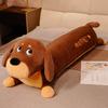 Long Cute Dachshund Plush Dolls With Embroidery Design For Decor Bedroom