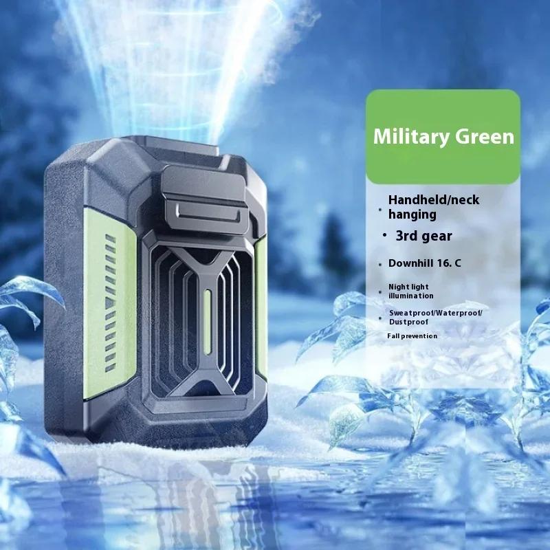 Portable Waist Hanging Fan Outdoor Construction Site Cooling Fan Long Lasting Battery