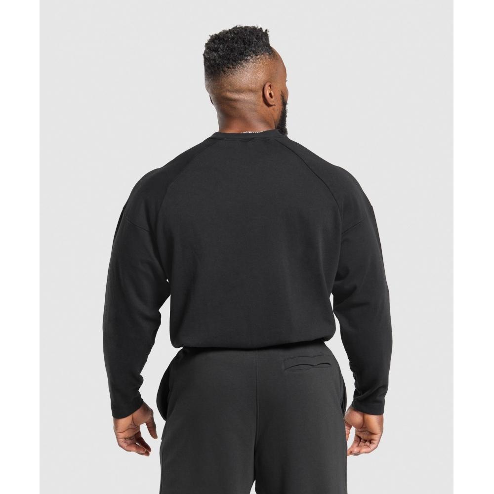 Gymshark HeavyweighT Long Sleeve T shirT Black A2b5f Bb2j