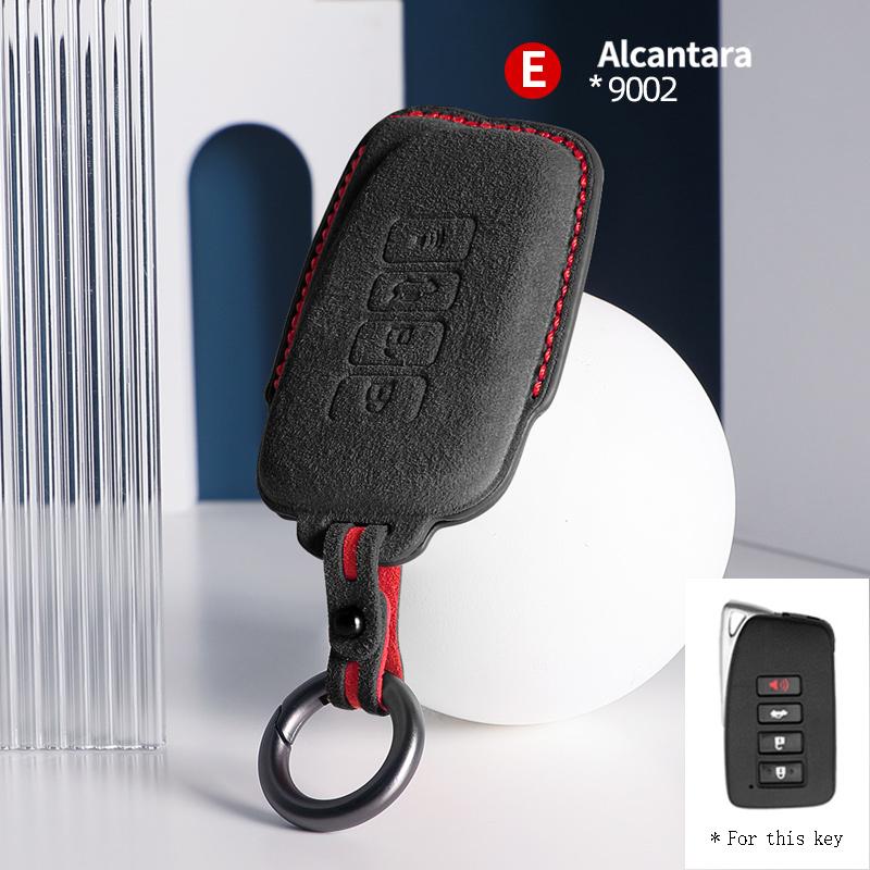 

Car Key Case Cover Holder Key Shell Suede for For Lexus ES UX UX 300e NX LC NX GS RX GX RC 200 250 350 LS 450H 300H Keychain