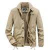 Fleece Thickened Cotton Jacket Men's Winter Military Flight Suit Tooling Lamb Fleece Lapel Jacket