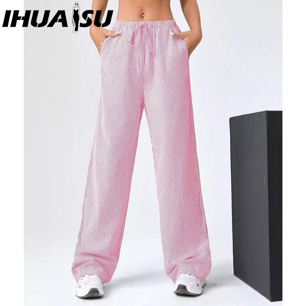 

IHUASU Женские модные повседневные брюки и капри XXL розовый