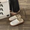 Two Wear Flat-soled Linen Sandals Women's Summer 2025 New Mesh Breathable Hole Shoes Bag Head Half Slippers Outer Wear