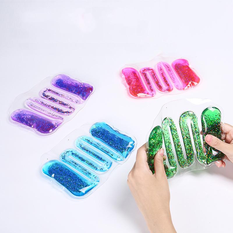 

Забавный летний новинка декомпрессионный ролик детские игрушки гидратационный мешок сжимать золотая пыль звезда водная вечеринка игра антистресс игрушки для девочек