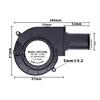 97mm High Performances BBQ Blower Cooling Fan 12V With Speed Control For Fast Charcoal Start And Versatile Ventilation