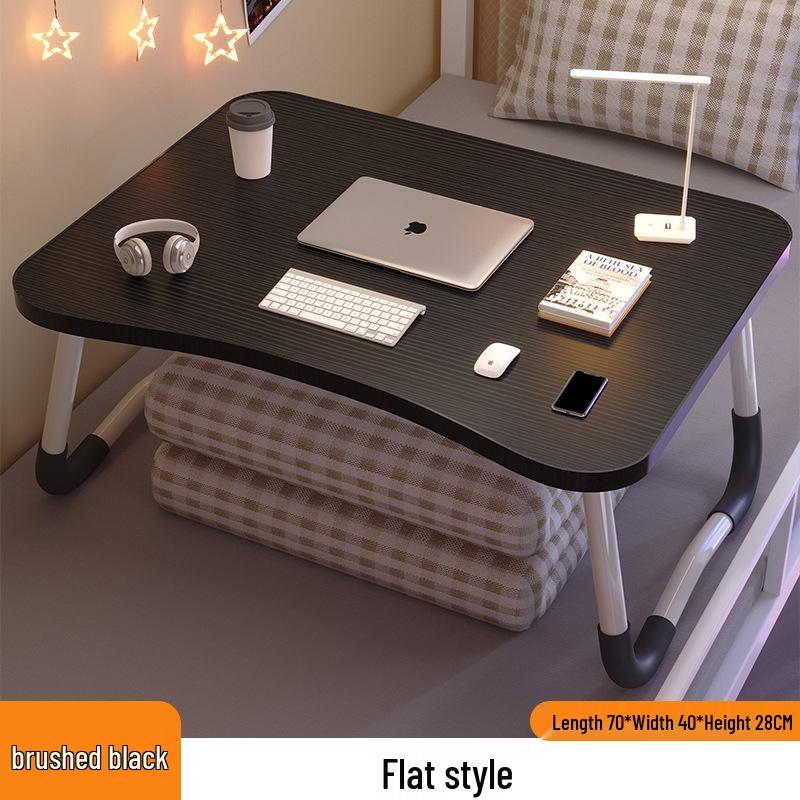 Folding Bedside Desk/Table for Laptop & Study - Bay Window, Bedroom, or Pit Use with Large Brackets