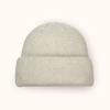Autumn Winter Fashion Rabbit Hair Knit Hat Double Rolled Brim Warm Cold Hat
