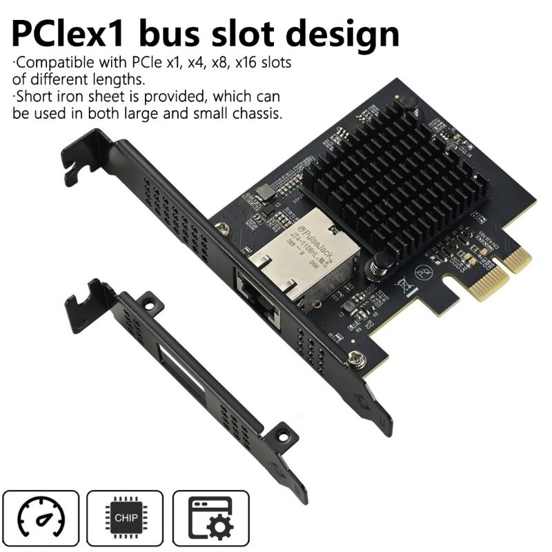 Placa de Rede Ethernet 10Gbps com Interfaces PCIe x1 para Transmissão de Dados e Estabilidade Aprimoradas