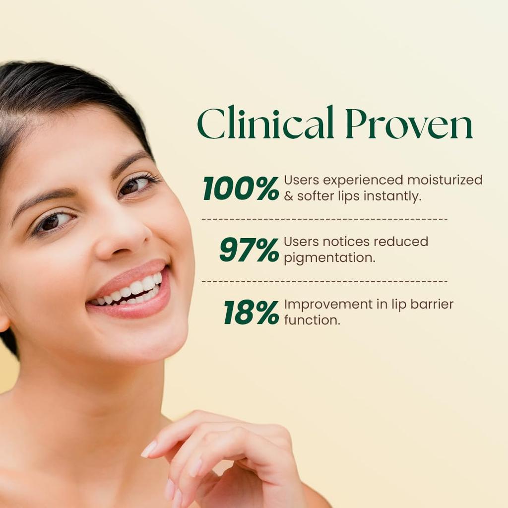 MOHA Lip Butter 10g Pack of 1 | Lip Balm for Dry Pigmented Lips with Cocoa Shea Butter Pomegranate Vitamins C & E