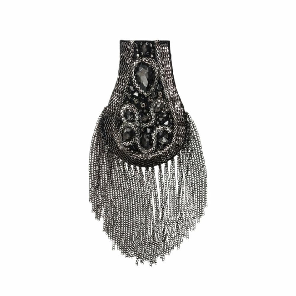 Decorative Tassel Epaulettes Rhinestone Shoulder Mark Shoulder Board Theatrical Cosplay