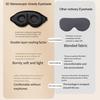 3D Contoured Sleep Mask Breathable Eye Cover with Zero Pressure Design Ultimate Light-blocking Deep Sleep Eye Mask for Daytime Naps And Travel