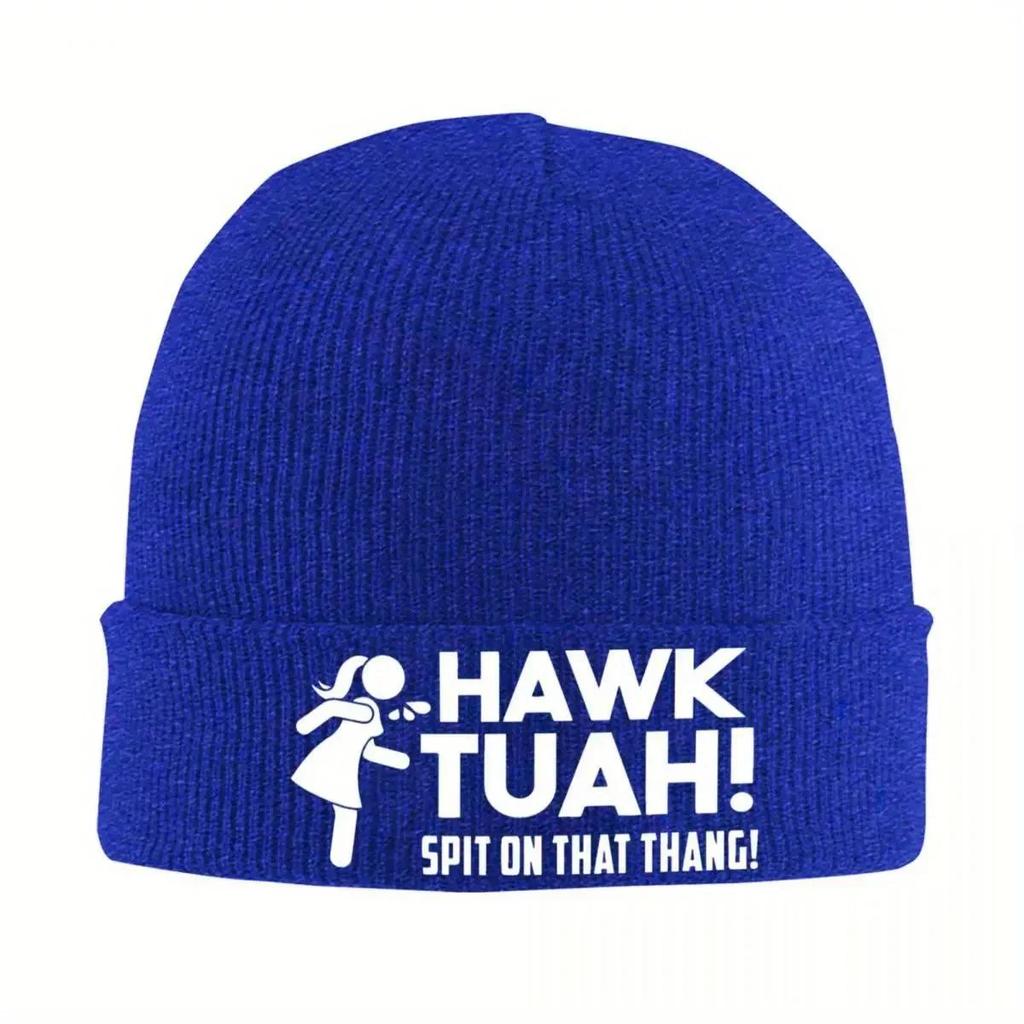 New Hawk Tuah Spit On That Thang Knitted Caps Womens Unisexs Beanie Autumn Winter Hat Crochet Melon Cap