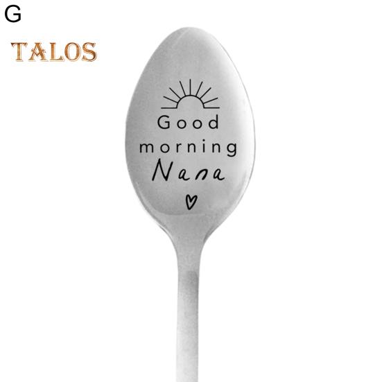 Łyżka do zupy Naczynia nierdzewne Romantyczny napis Trwały, gładki posiłek Łyżka do deserów Prezent na Walentynki