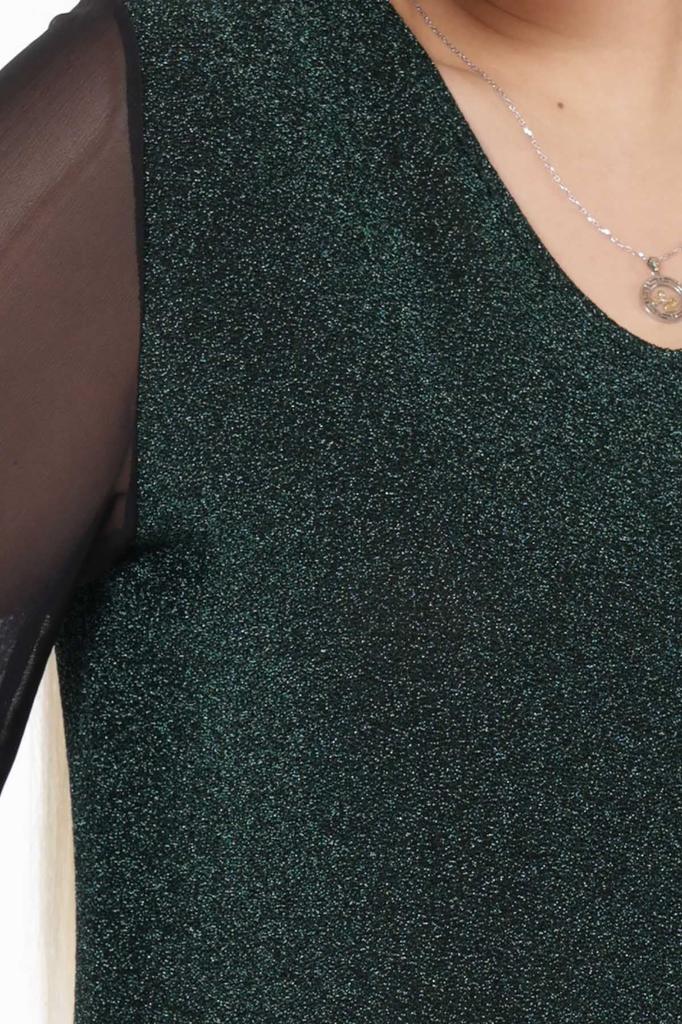 Women's Big Size Dress Sparkly Stylish Plus Size Dress 21B-2305