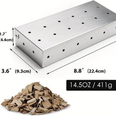 Stainless Steel Smoker Box for Gas BBQ, Wood Chip Smoker, Meat Smoker, Outdoor Cooking Tool, No Power Required Bbq Accessories