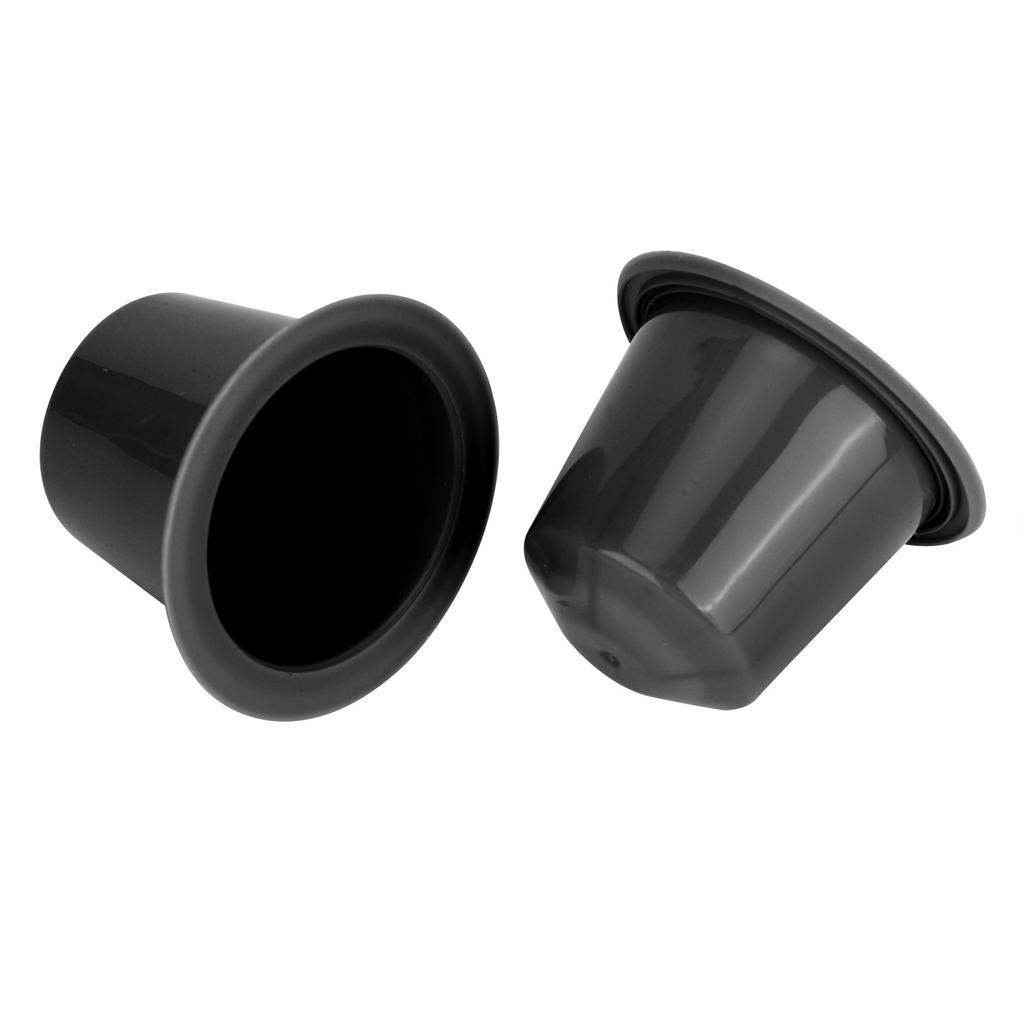 Fit for Disposable Coffee Capsule Coffee Powder Filter Cup Kit Kitchen Supplies(Black 30pcs Coffee Capsule +30pcs Aluminum Foil Paper