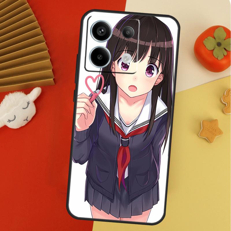 Anime girl cartoon japan cute Case For Xiaomi Redmi 14C 13C 10C 12C Redmi Note 14 13 Pro 12 11 9 10 9S 10S 11S 12S Cover