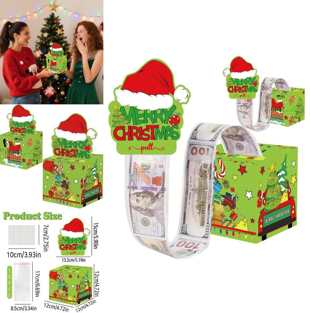 Grinch Themed Christmas Gift Box For Party Decor And Holiday Gift Giving