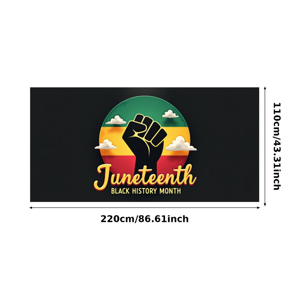 Red Green Yellow Theme Cultural Celebration Banner Educational Banner Community Banner for Black History Celebration