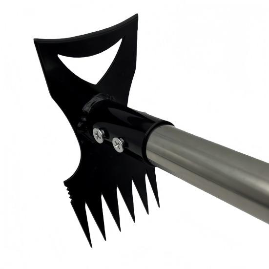 2-in-1 Weed Puller with Long Handle Adjustable Manual Weeder Hand Weed Rake And Heavy Duty Garden Hoe with Gloves