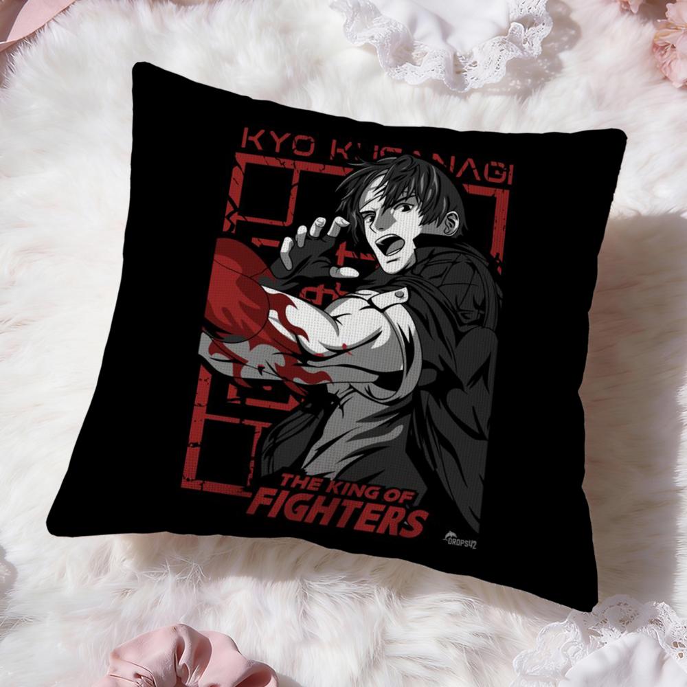 K-KOF The King of F-FighterS Cushion Cover Premium Comfort Reversible Pillow Cove -Two in One Design for Any Room & Car Interior