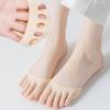 1/5 Pairs Invisible Forefoot Pad Open Toe Socks for Women Anti-slip High Heels Comfortable Half Palm Socks