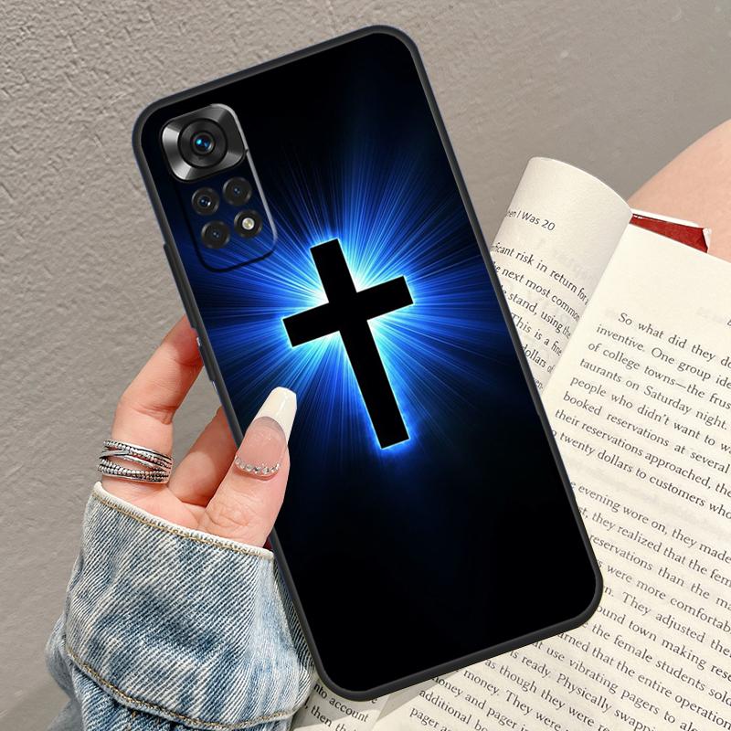 Jesus Christ Cross Phone Case For Xiaomi Redmi Note 14 13 Pro 9 10 11 12 15 Pro Plus 14C 13C 10C 12C 15C Cover