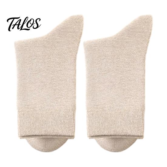 Chaussettes Business Respirantes Homme Mi-mollet, Couleur Unie Décontractées Douces Non Serrantes Évacuant la Transpiration pour l'Automne l'Hiver et le Quotidien Humidité