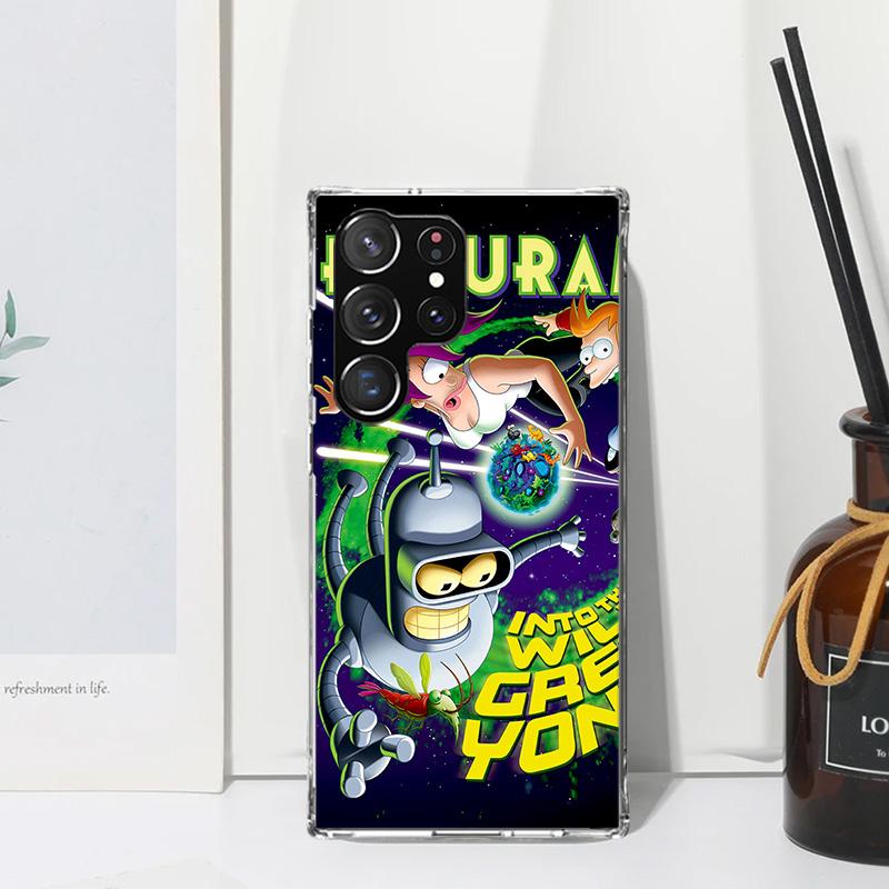 Cartoon F-Futuramas Phone Case For Samsung Galaxy S26 S25 Edge S24 FE S23 S22 Ultra S21 Plus S20 + Art Fundas Back Cover Galaxy