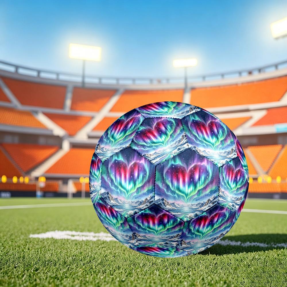 1pc Heart North Size 5 Soccer Ball Professional Match Training Football Indoor &Outdoor Sports Ball Training Ball Lightweight Durable y45 Size 5