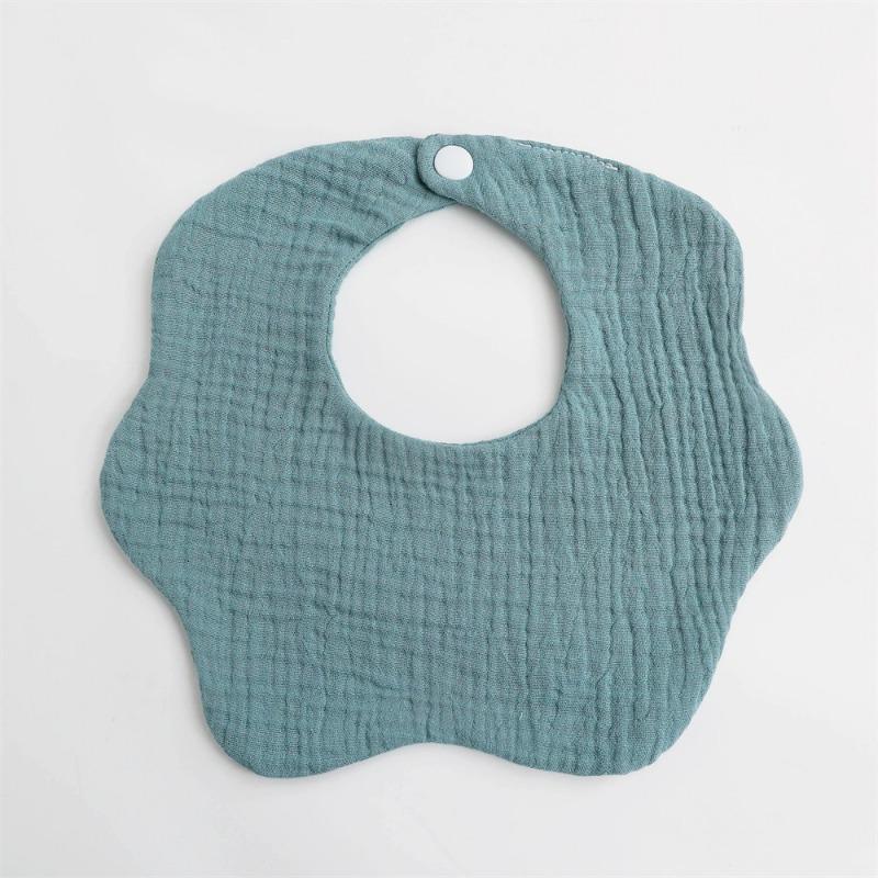 

Муслиновые детские нагрудники, хлопковые детские нагрудники-банданы для детей, впитывающие салфетки для новорожденных, помогающие при прорезывании зубов и слюнотечении синий