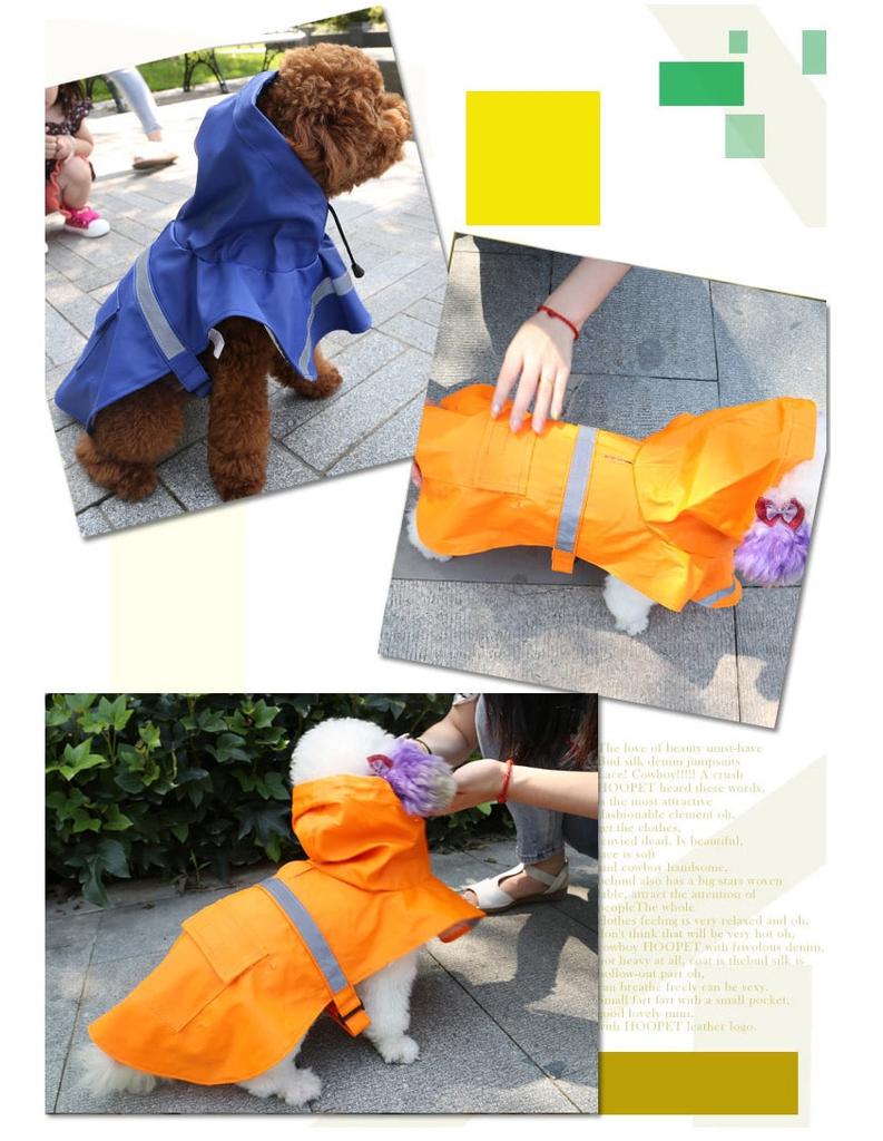 Waterproof Reflective Dog Raincoat