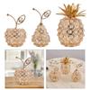 Crystal Fruit Statue Ornament Figurine Art Crafts for TV Cabinet Tabletop Decoration
