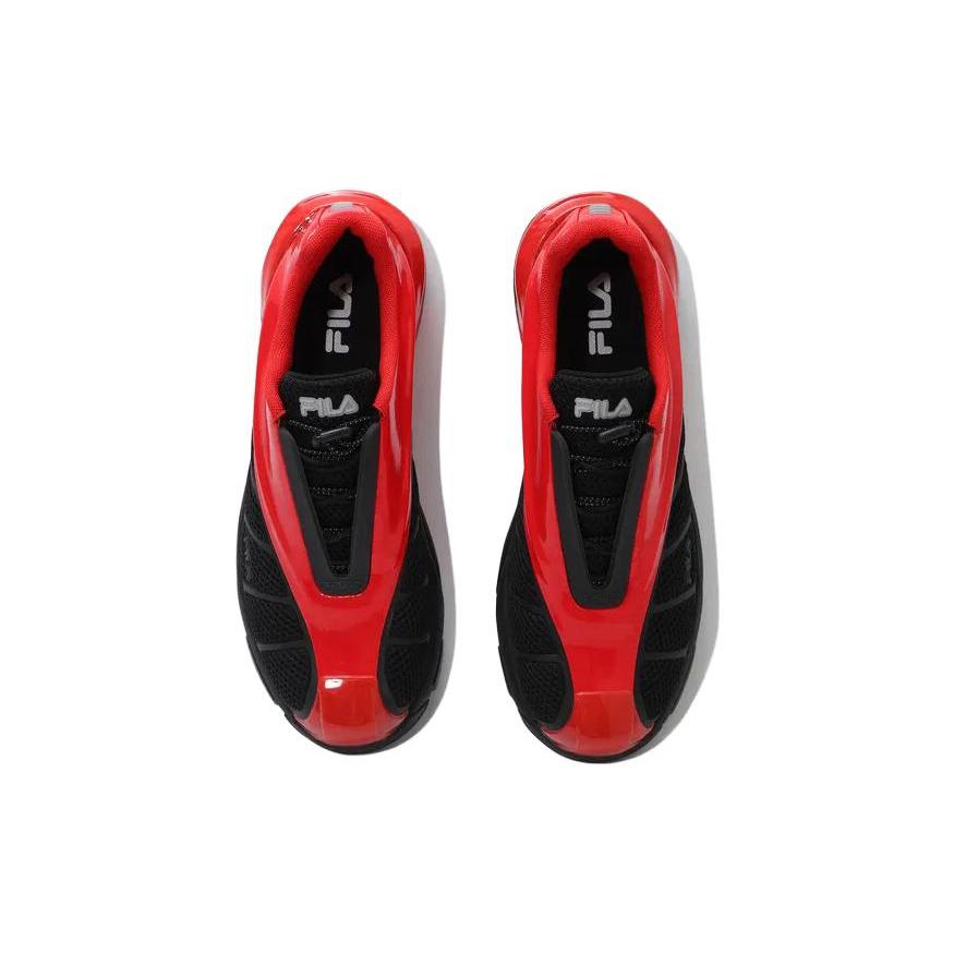 FILA Comfortable Cushioning, Wear Resistant Low top Training Shoes Unisex Black Red 1RM02752G_023