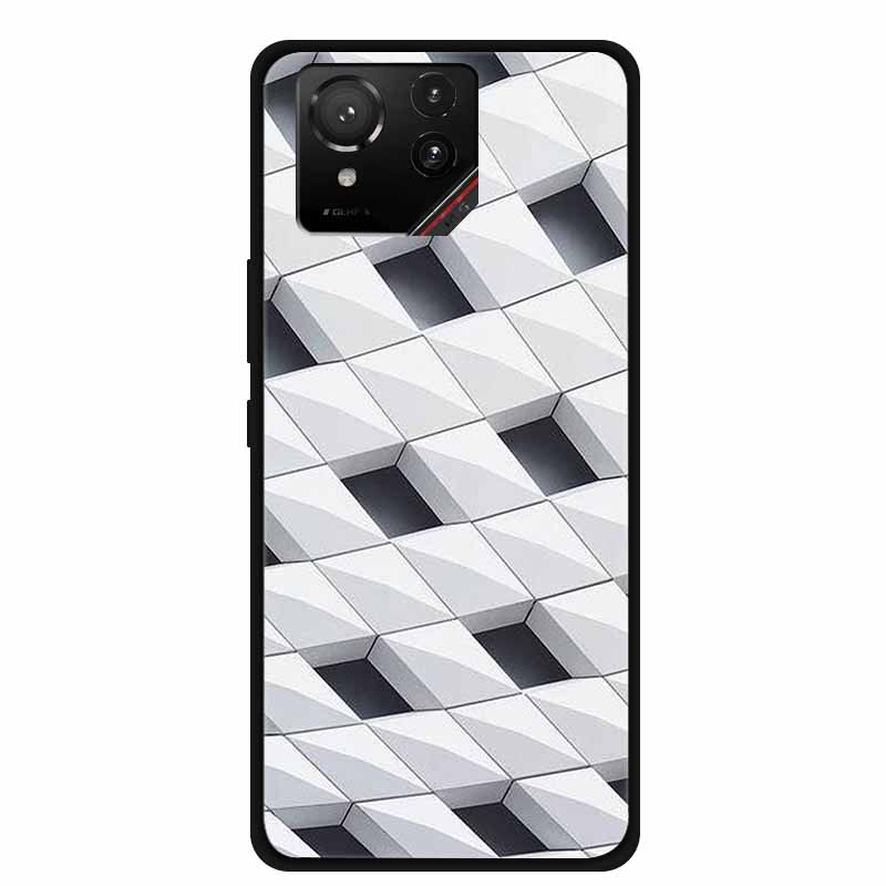 For Asus ROG Phone 9 Pro 5G Case Cartoon Printed Soft Black Silicone Back Cover for Asus ROG Phone 9 / 9 FE 5G Phone Back Covers ROG Phone 9