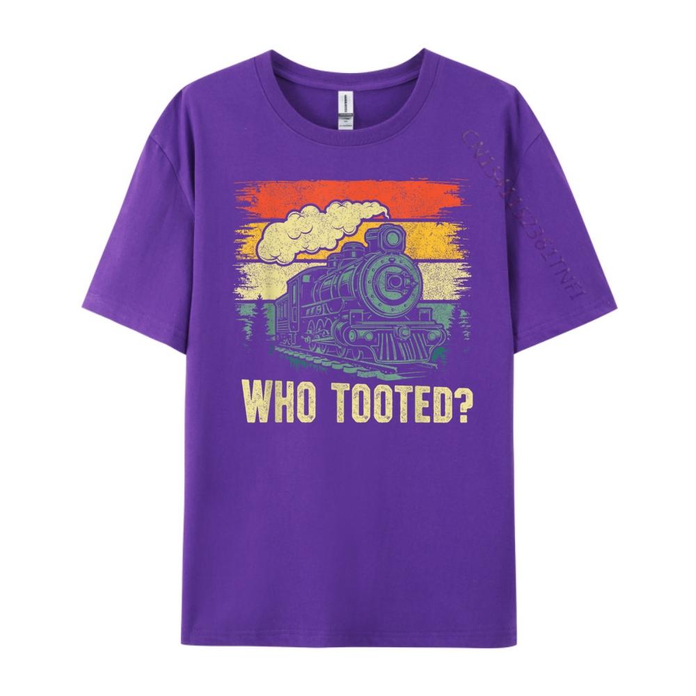 Funny Who Tooted Train Lovers Boys Men 3XL Men Clothing Streetwear Big Size Cool