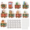 24 Empty Advent Calendar Boxes To Fill Red Green Christmas Train Gift Boxes 24 Days of Christmas Countdown Calendar for Kids Xmas Party Decoration