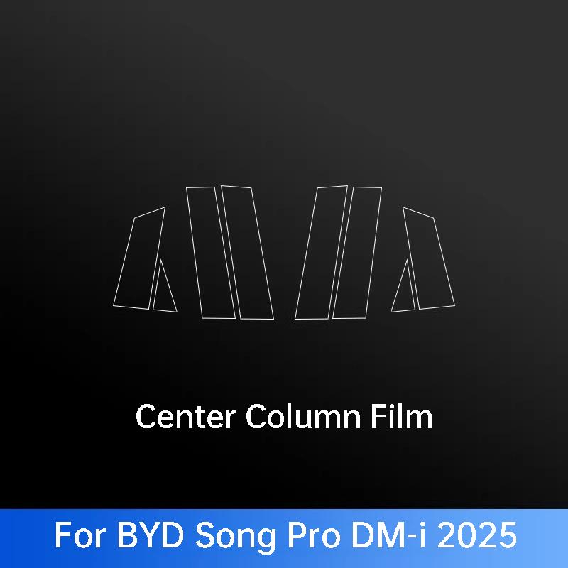 For BYD Seal U Qin L Plus Seal 6 Han EV DM-i ATTO 2 3 8 Sealion 5 6 7 8 Car Pillar B Protective Film Exterior Accessories