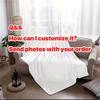 Personalizowany Koc ze Zdjęciem Dropshipping Ciepłe Dostosowane Koce do Rzucania Dla Rodziny Ślub Zwierzęta Urodzinowe Prezenty Dla Niej