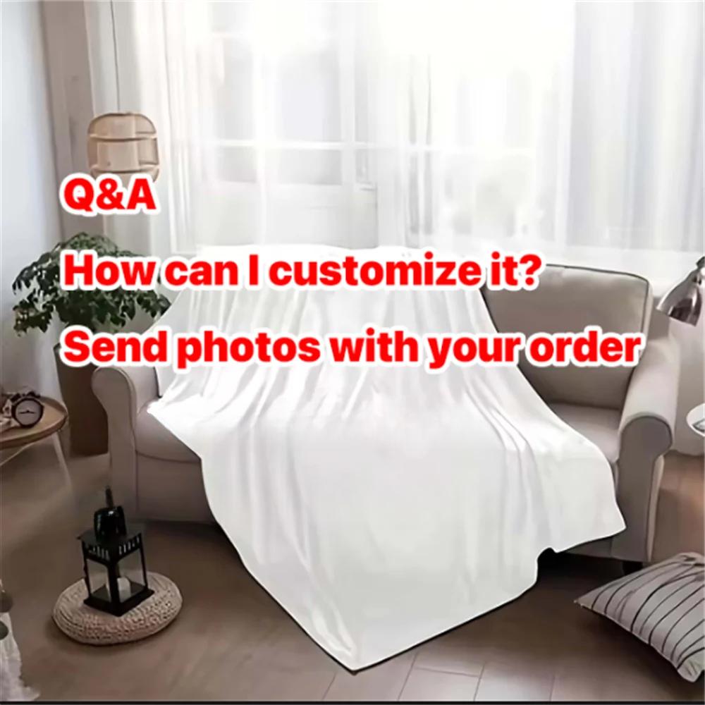 Personalizowany Koc ze Zdjęciem Dropshipping Ciepłe Dostosowane Koce do Rzucania Dla Rodziny Ślub Zwierzęta Urodzinowe Prezenty Dla Niej