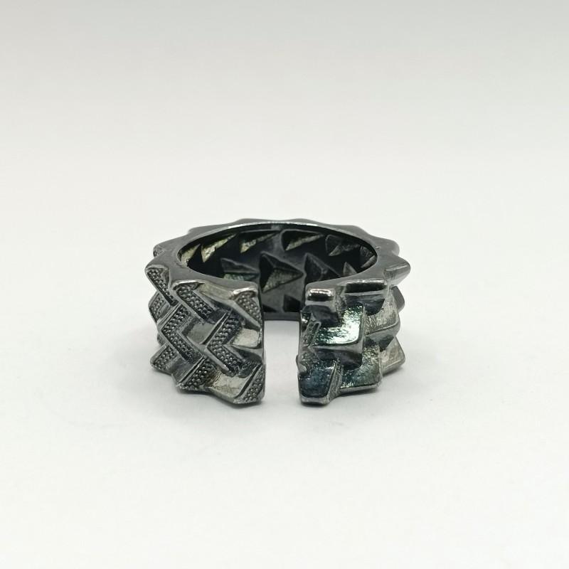 Anillo Abierto Ajustable Hombres Mujeres Vintage Armadura Arma Inspirado Geométrico Chapado Dedo