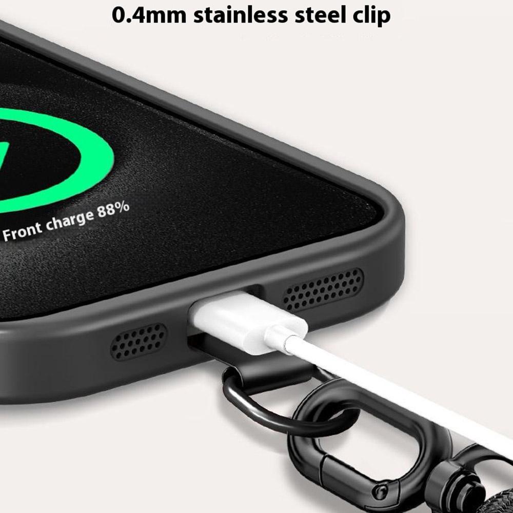 Verstellbares Umhängeband für Handy mit Metalllasche, Anti-Verlust, Sturzschutz