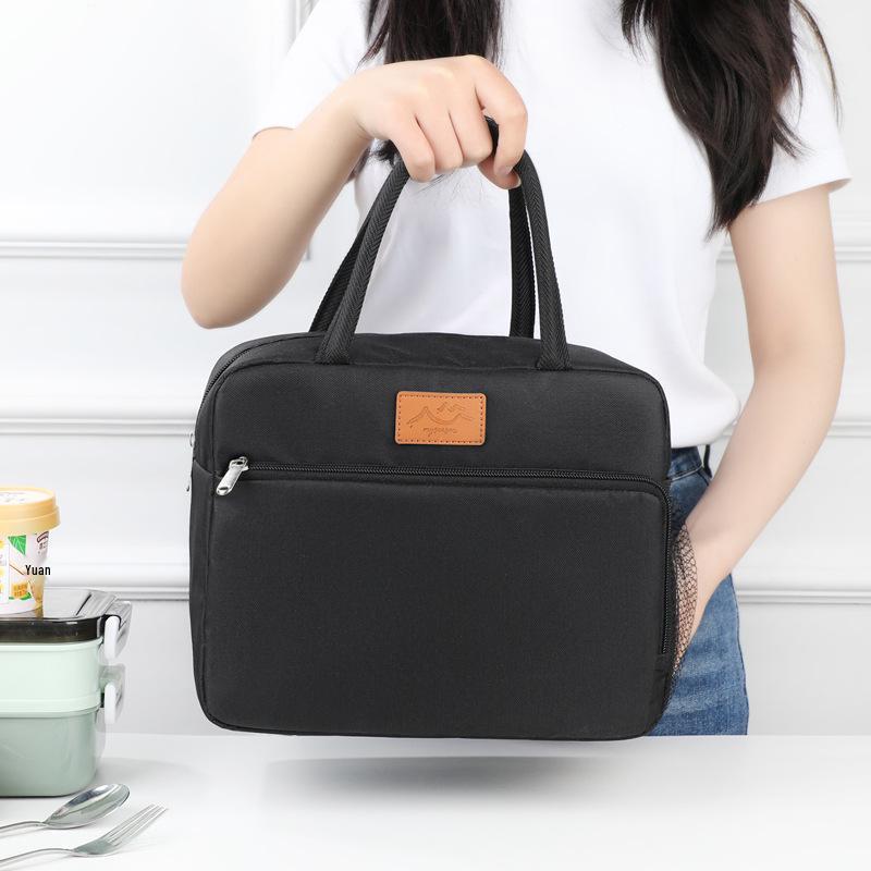Japanese-Style Insulated Lunch Bag - Large Capacity, Waterproof Bento Bag for Students & Office Commutes