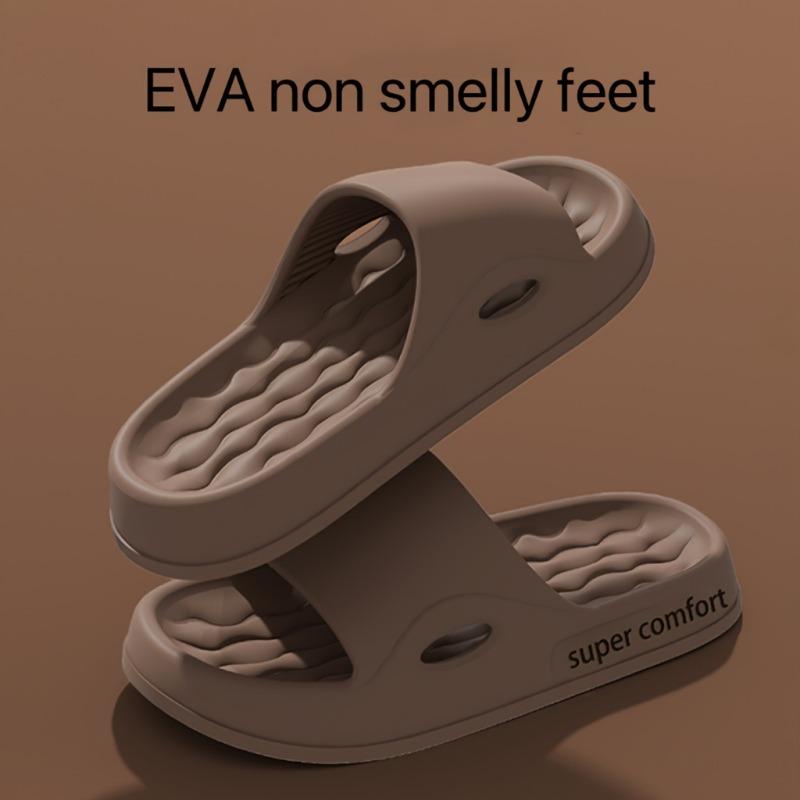 Letter Printed Anti Slip Slippers - Casual Open Toe Comfortable Shoes - Soft Sole, Quick Drying, Perfect for Indoor Family Relaxation