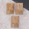 3pcs Plastic Wood Grain Hooks Household Adhesive Adhesive Hooks Wall Mounted Key Hooks Clothes Bag Organizer Kitchen Hooks