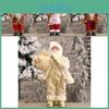 Unique Standing Santa Claus Figurine Delightful Christmas Decoration For Home And Office