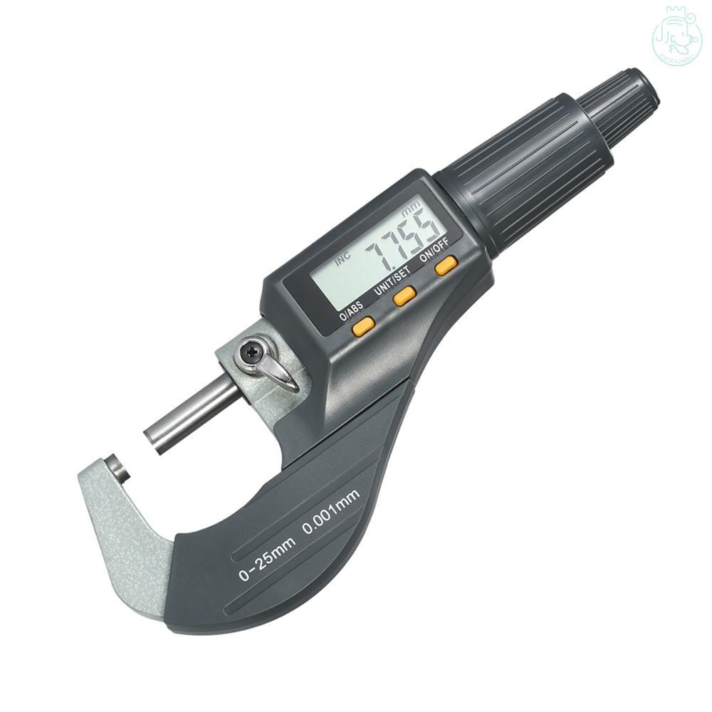 0-25mm 0.001mm High Precision Depth Micrometer Electronic Digital Outside Micrometer Portable Micro Caliper